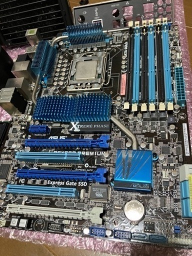 自作PCパーツasus P6X58D Premium CORE I7-980x マザーボード CPU 簡易
