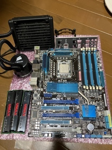 自作PCパーツasus P6X58D Premium CORE I7-980x マザーボード CPU 簡易