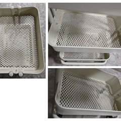 【成約済】IKEA キッチンワゴン RASKOG ロースコグ 廃盤色"アイボリー" 極美品の画像