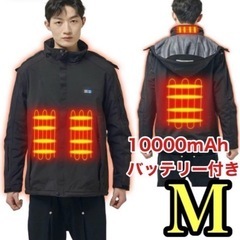 電熱ジャケット ヒーター内蔵 防寒 急速加熱 10000mAhバ...