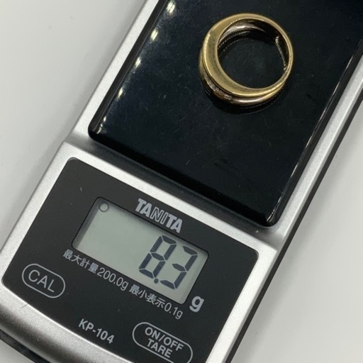 売り切れました。K18 18金　バケットダイヤ　ハーフエタニティ　リング　8.4g 7石　1.45ct 11号