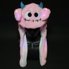 取りに来てくれる方！新品 光るぴょこぴょこ カチュウシャ 帽子 オレンジ かぼちゃおばけ モンスター ガイコツの画像