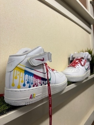 supreme NIKE エアフォース1 mid ジョーダン