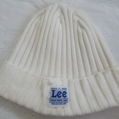 LEE リー　ニットキャップ　ビーニー　白