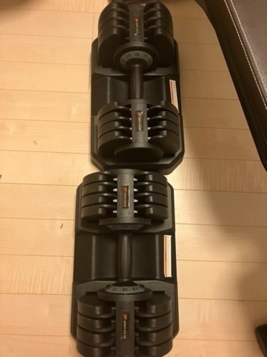 【値下げ交渉可】可変式ダンベル32Kg2個とトレーニングベンチ(リーディングエッジ)