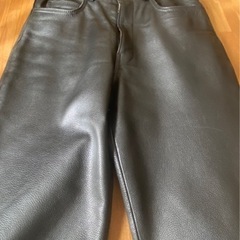 牛革　パンツ　　革パンの画像