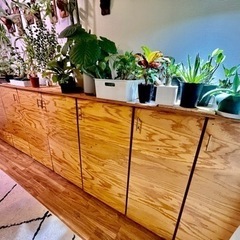 高さ92cm 横340cm 奥行40cm クラフト連結シェルフ 収納
