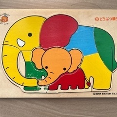 エド・インター　どうぶつ親子　木のパズル