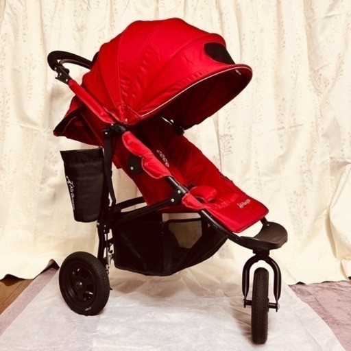 Air Buggy エアバギー ココ　ブレーキ ベビーカー レッド　赤