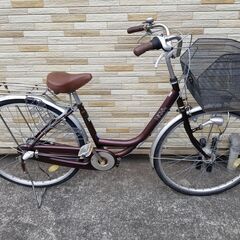 中古自転車 3段変速 26インチ LEDオートライト 軽整備済み...