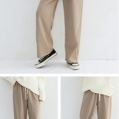 裏起毛あったかパンツ モカ L 新品未使用