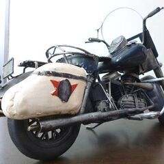ブリキ アメリカンバイク オブジェ 全長44cm アメリカン雑貨 バイク インテリア雑貨 札幌市東区 新道東店の画像