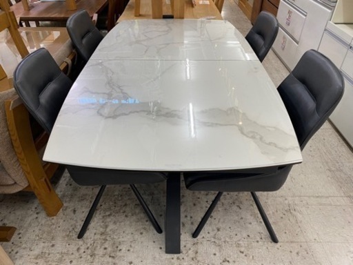 【愛品館 江戸川店 ダイニングセット】エクステンションダイニングテーブル5点セット ID:152-008949-007