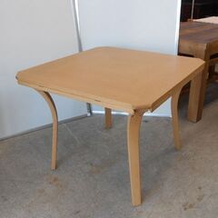 旭川家具 ダイニングセット バタフライ イス2脚 インテリアセンター 現カンディハウス 2人掛け デリア ラウンドに変形 札幌市 西区 西野店の画像