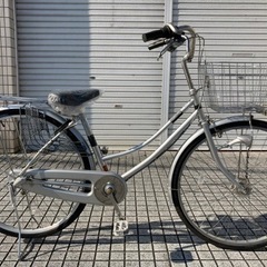 【27インチ自転車】日本製　内装3段変速　LEDオートライト付　前カゴ、サドル新品❗️若林自転車　膳所店　SALE中❗️