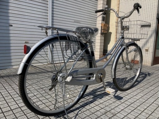 【27インチ自転車】日本製　内装3段変速　LEDオートライト付　前カゴ、サドル新品❗️若林自転車　膳所店　SALE中❗️