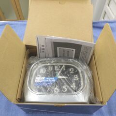 未使用 PYXIS 目覚まし時計 NR412L 置時計 アラーム アナログ セイコークロック 西岡店の画像