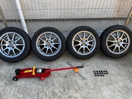 【横浜市緑区】冬タイヤ交換用品フルセット 155/65R14