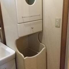 ランドリーボックス 収納棚 ７日まで！の画像