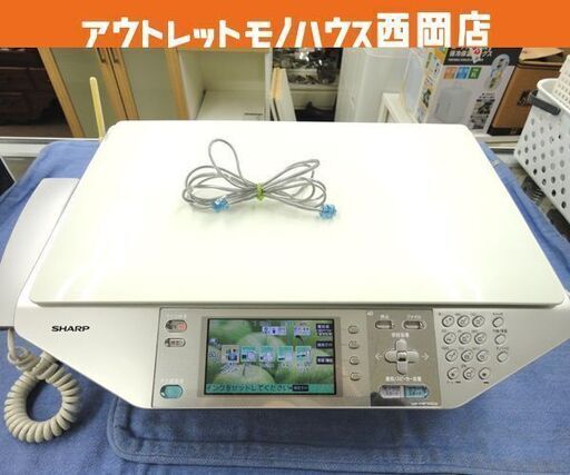 ジャンク扱い SHARP ファクシミリ複合機 2007年製 UX-MF70CW プリンター FAX カラー液晶 シャープ 札幌市 西岡店