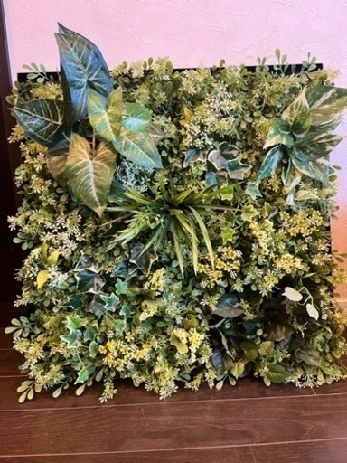 壁掛け　ウォールグリーン　フェイクグリーン　パネル2枚