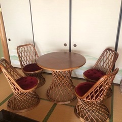 籐家具5点セット