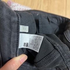 【GU】黒スキニーの画像