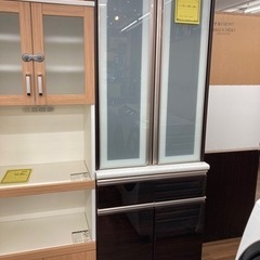 食器棚　2枚　茶