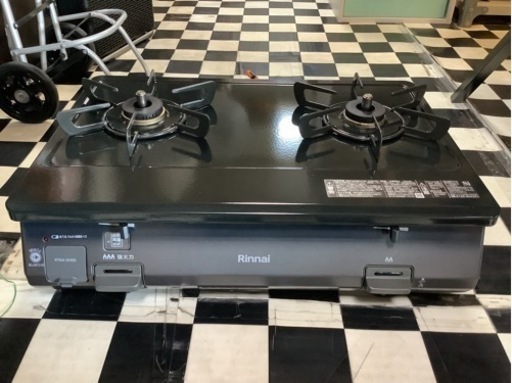 【リサイクルサービス八光】2023年製　リンナイ　グリル無し  LPガスガスコンロ　左強火　RT64-2H6S