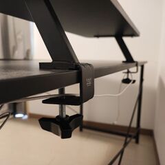 グリーンハウス クランプ式デスクスタンド GH-DKBE1-BKの画像