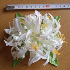 ヘアクリップ　コサージュ