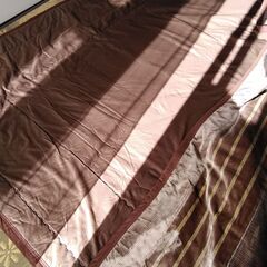 差し上げます。  敷物　フロアマット ラグ カーペット　茶系　約188cm×226cmの画像