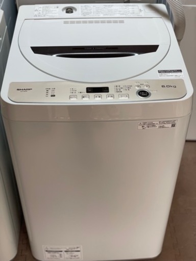 送料・設置込み可　洗濯機　6kg SHARP 2022年