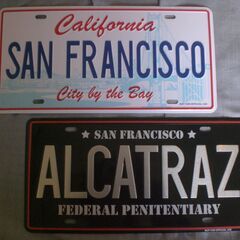 ナンバープレート　Calfornia　SANFRANCISCO　...