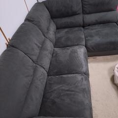 ニトリ　大型ソファ　グレーの画像