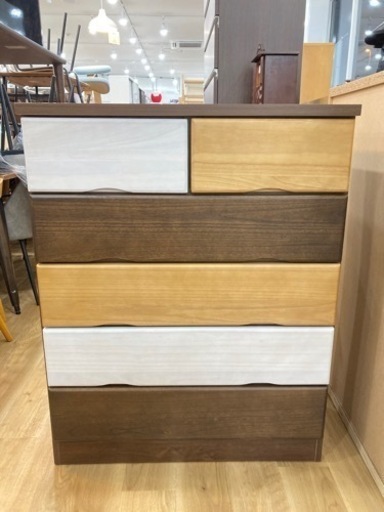 【トレファク高槻店】取りに来られる方限定！三友ファニチャーの5段チェストのご紹介です！