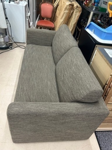 美原店　美品　清掃消毒済み　3人用ソファ 布張りソファ  ファブリック