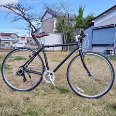 軽いアルミフレームで通勤・通学に最適！ 7段変速クロスバイク W...