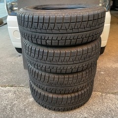 1225-2)はめ替え込み！215/65R16 山ありブリヂストンスタッドレス中古4本セット！ブリザックREVO GZ