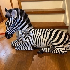 シマウマ　陶器　レトロ　オブジェ