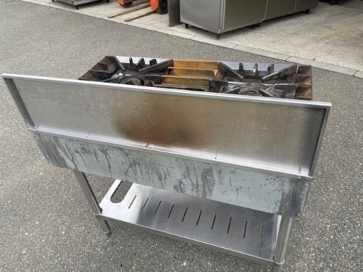 ☆中古品 タニコー 3口ガステーブル LPガス TSGT-0921 2018年 900ｘ600ｘ800ｍｍ 動作問題なし☆