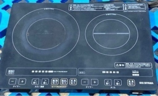 年末特化♪☆★アイリスオーヤマ IHクッキングヒーター 2口コンロ 1400W★☆