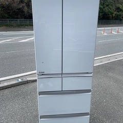 ■中古品 三菱ノンフロン冷凍冷蔵庫 MR-WX47D-W 2019年 470L 幅650ｘ奥650ｘ高1821ｍｍ 動作問題なし■