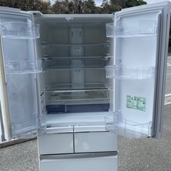 ■中古品 三菱ノンフロン冷凍冷蔵庫 MR-WX47D-W 2019年 470L 幅650ｘ奥650ｘ高1821ｍｍ 動作問題なし■