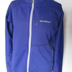◆mont bell　青系のストレッチ製ジップアップ◆Ⅿサイズ