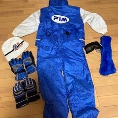 難あり　FIMスキーウェア スノーボード 130上下7点セット ...