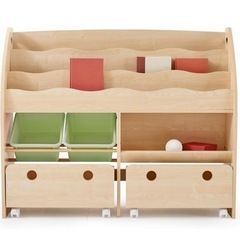 (美品)絵本棚 玩具収納