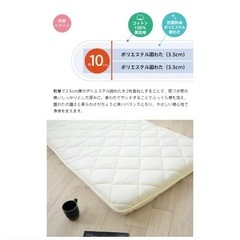 敷布団　12月1日から20日間使用　綺麗ですの画像