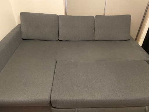 IKEA FRIHETEN ソファベッド　L字ソファ　カウチソファー
