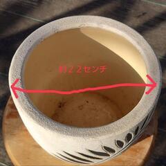 完売🙇🐟メダカ、金魚鉢🐟未使用品✨室内、玄関、庭先にもオシャレなデザインでオススメ❗の画像